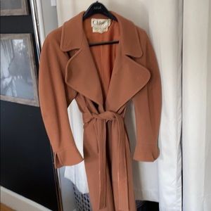 Chloe belted vintage wool coat